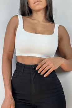 Cropped Zahra Off-White