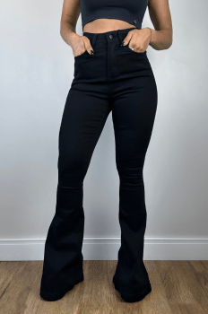 Calça Jeans Black Flare Premium