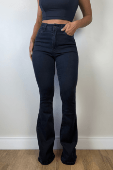 Calça Jeans Flare Dark