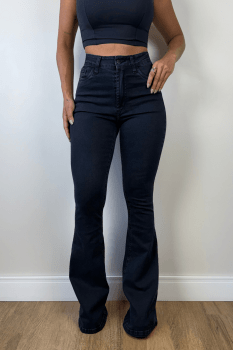 Calça Jeans Flare Dark
