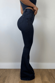 Calça Jeans Flare Dark
