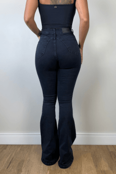 Calça Jeans Flare Dark