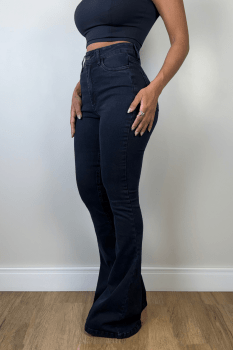 Calça Jeans Flare Dark