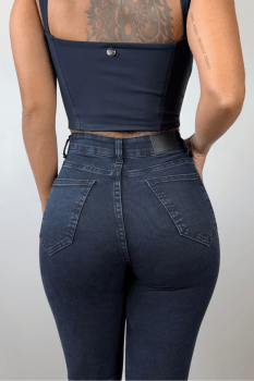 Calça Jeans Flare Dark