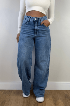 Calça Jeans Wide Leg Shae