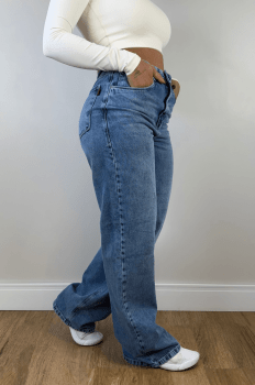 Calça Jeans Wide Leg Shae