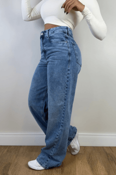 Calça Jeans Wide Leg Shae