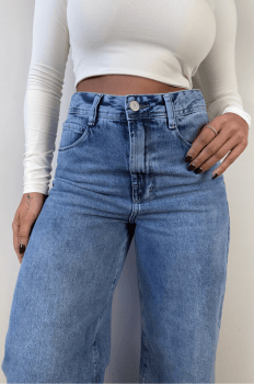 Calça Jeans Wide Leg Shae