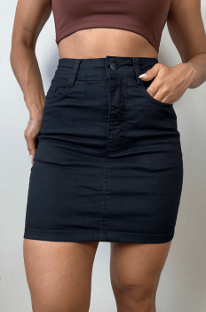 Saia Jeans Black Premium